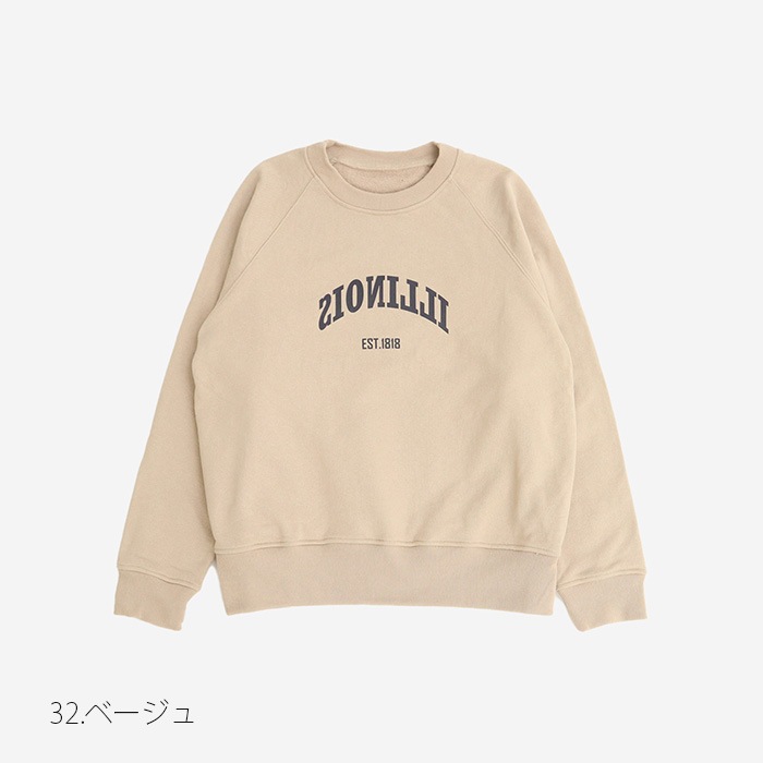 NARU(ナル) アメリカンドライ裏毛 ILLINOISプリントPO 656016