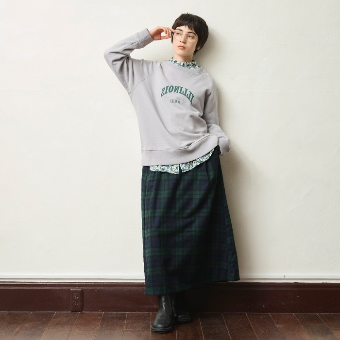 NARU(ナル) アメリカンドライ裏毛 ILLINOISプリントPO 656016