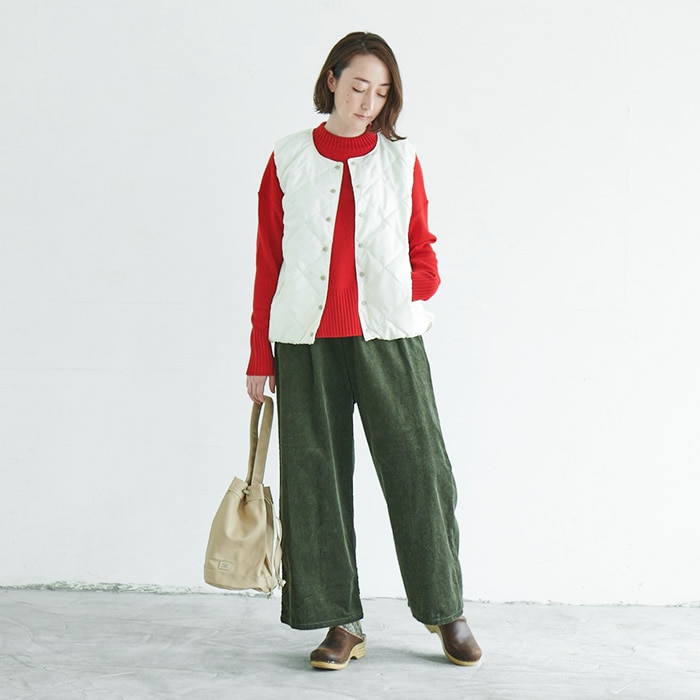 予約受付中!10月中旬納期<br>NARU(ナル) 8Wコーデュロイイージーパンツ 639801