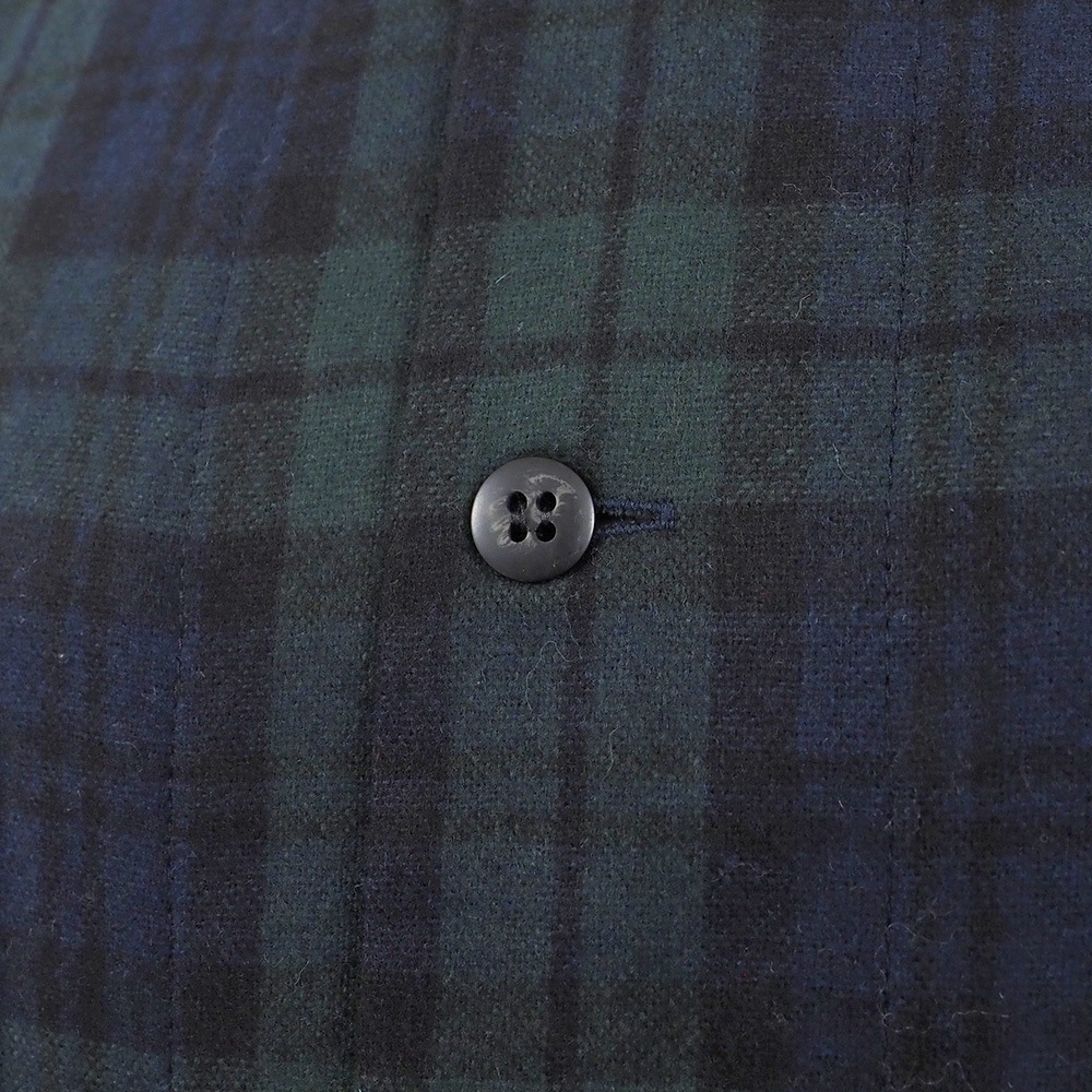 NARU(ナル) ウールリサイクルクロスチェック ロングジレ 666910