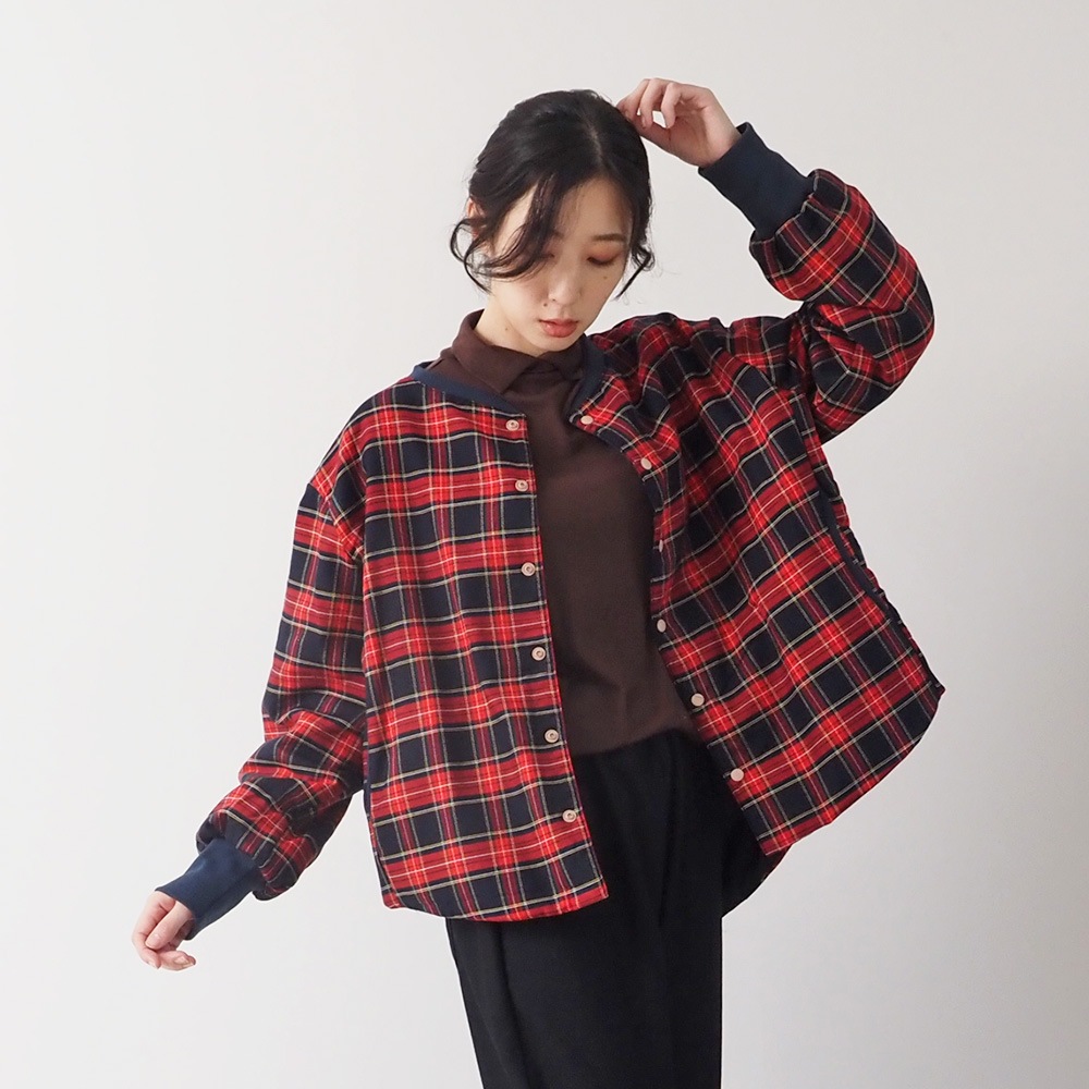 NARU(ナル) ロイヤルタータン パデットハウスジャケット 665106