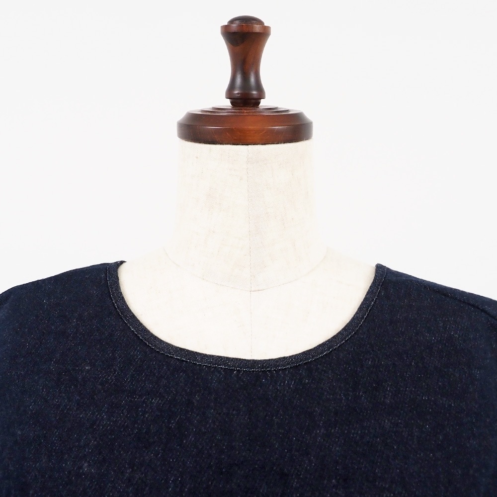 NARU(ナル) ムラデニム裏起毛 フリップベスト(2WAY) 666827