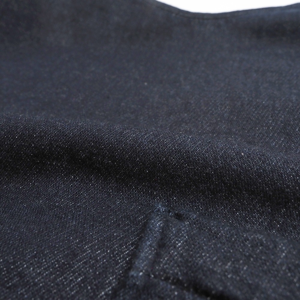 NARU(ナル) ムラデニム裏起毛 フリップベスト(2WAY) 666827