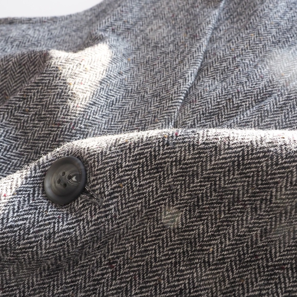 NARU(ナル) ヘリンボーンネップツイード スリットベスト 669902