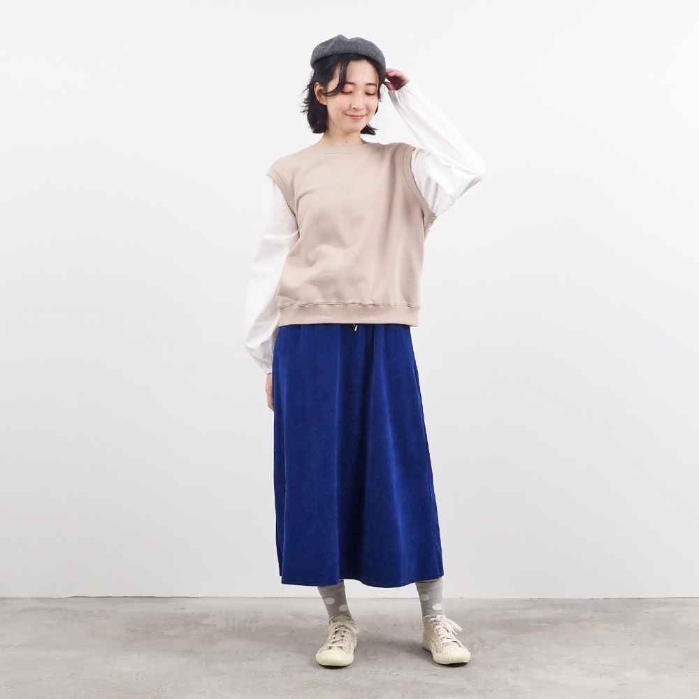 NARU(ナル) WOODYコーデュロイ 台形スカート 657005