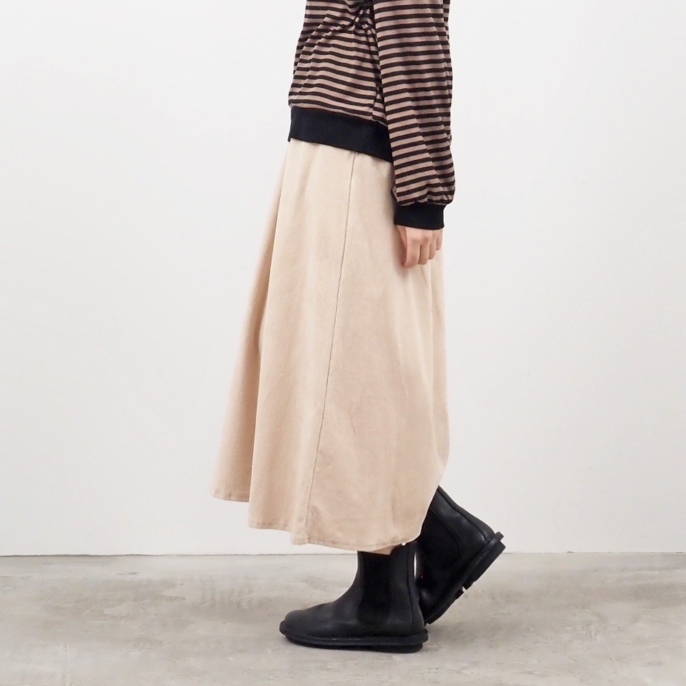 NARU(ナル) WOODYコーデュロイ 台形スカート 657005