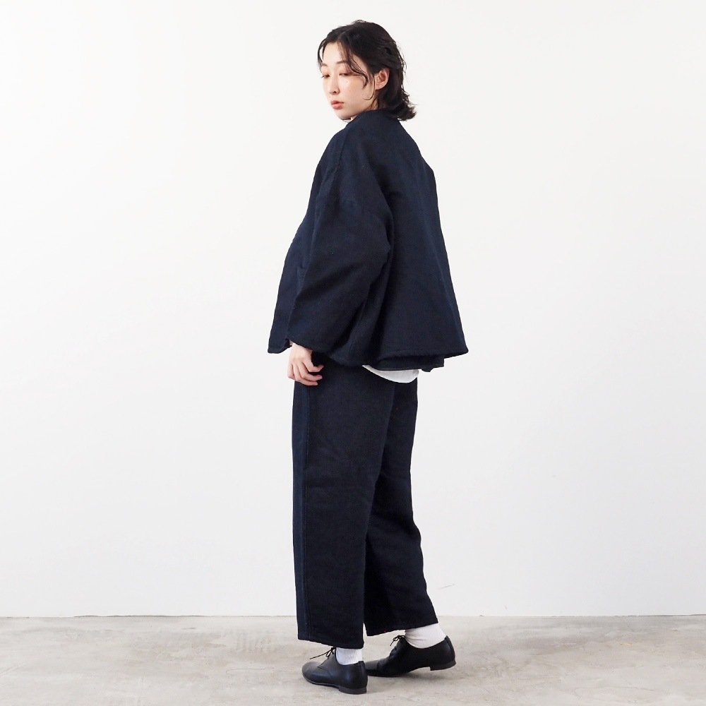 NARU(ナル) ムラデニム裏起毛 ノッチジャケット 666826