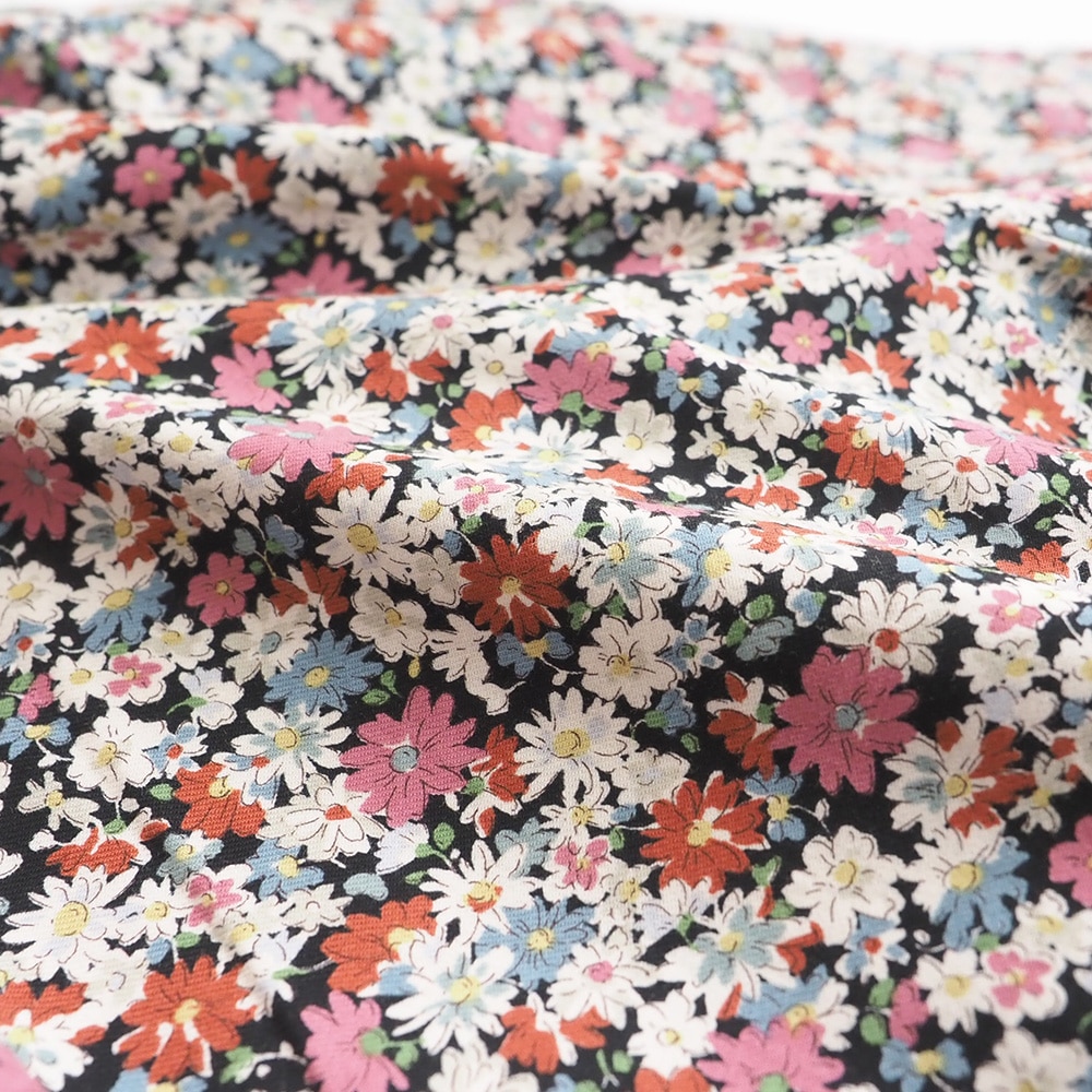 NARU(ナル) 30ビエラ微起毛フラワーワルツ柄 ストレートパンツ 6698061