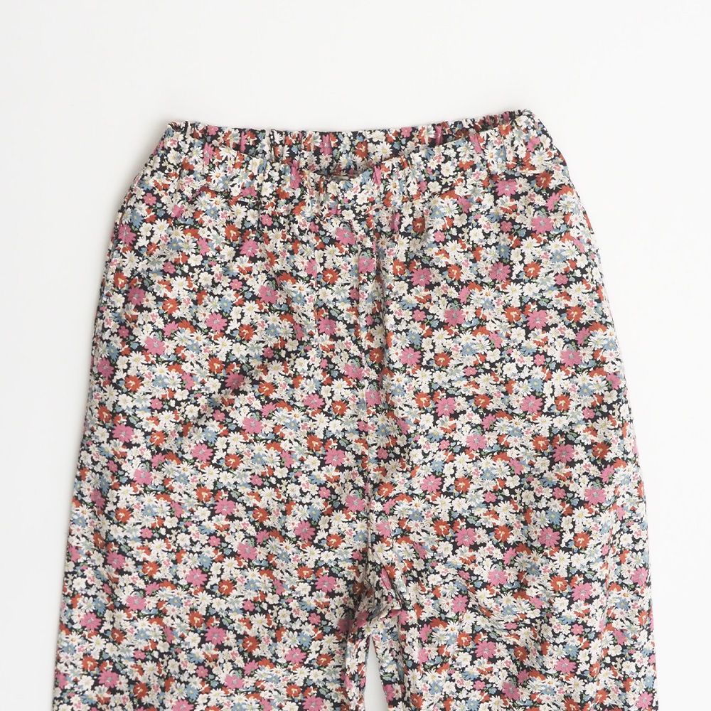 NARU(ナル) 30ビエラ微起毛フラワーワルツ柄 ストレートパンツ 6698061