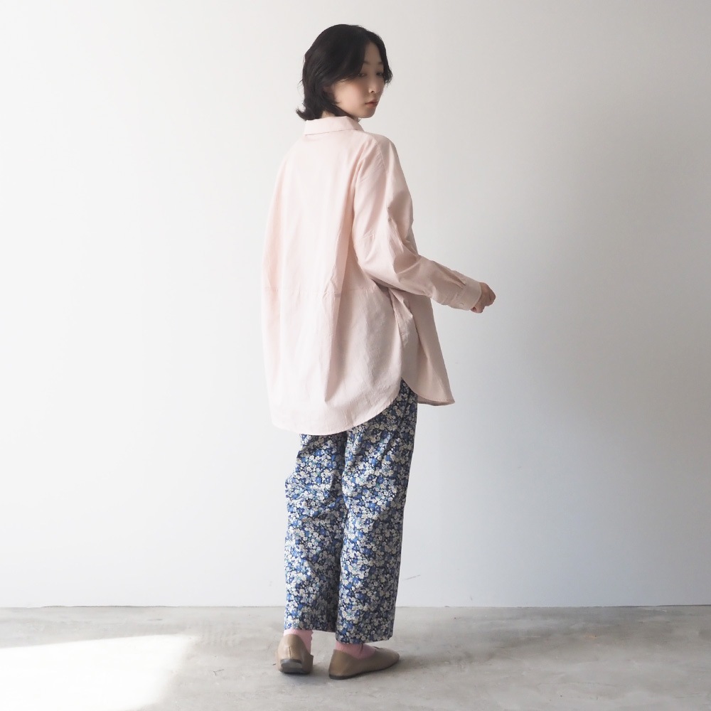 NARU(ナル) 30ビエラ微起毛フラワーワルツ柄 ストレートパンツ 6698061