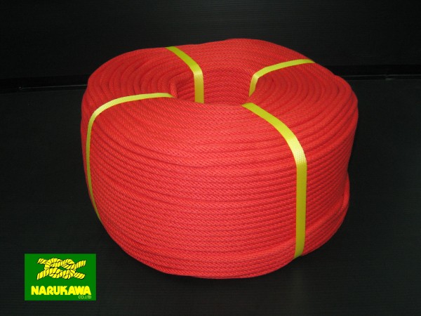 ポリエステルスパン金剛打8mm 赤（レッド）