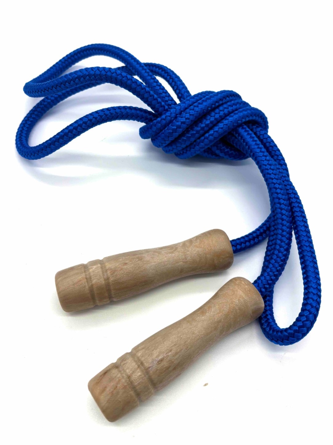 カラー縄跳び16打　柄付（ﾊﾟｲﾚﾝｶﾗｰﾛｰﾌﾟ）青色　袋入