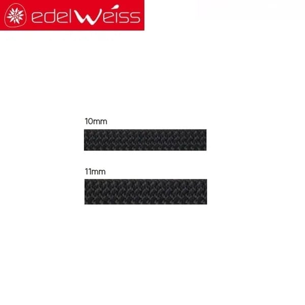 EDELWEISS セミスタティックロープ［ブラック］