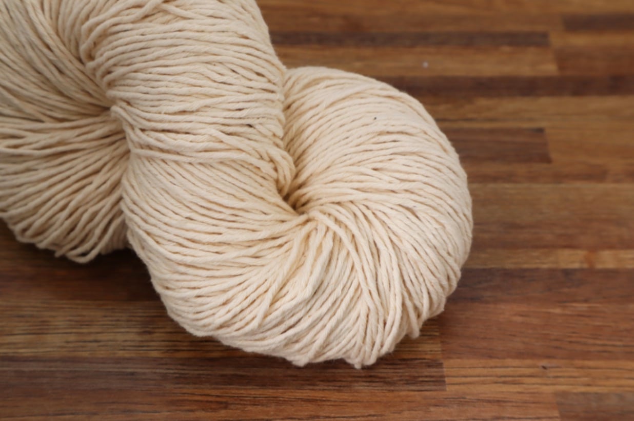 10×12 綿糸片撚(カード糸)