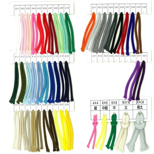 全30色】<br>アクリル袋紐 / アクリルコード【石目】<br>No.22206