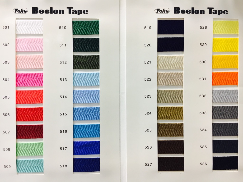 アクリルテープ一覧ページ アクリル綾テープ 見本帳【見本帳以外の商品と同時購入】