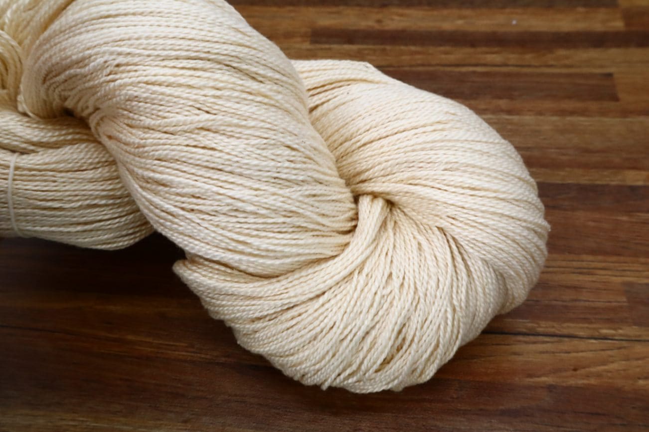 綿コーマ糸 5番手 生成シルケット 綛