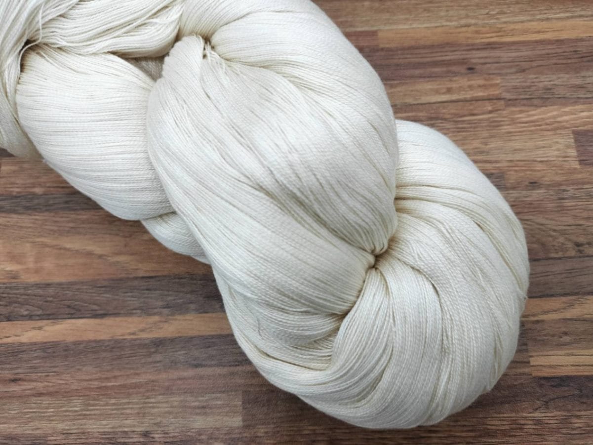 綿コーマ糸 16×2 生成シルケット 綛