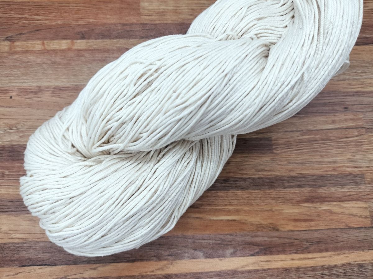 綿糸片撚(ｶｰﾄﾞ糸) 10×8 生成シルケット 綛