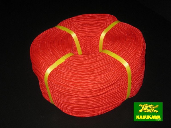 パイレンカラーロープ 16打7mm 赤（レッド）