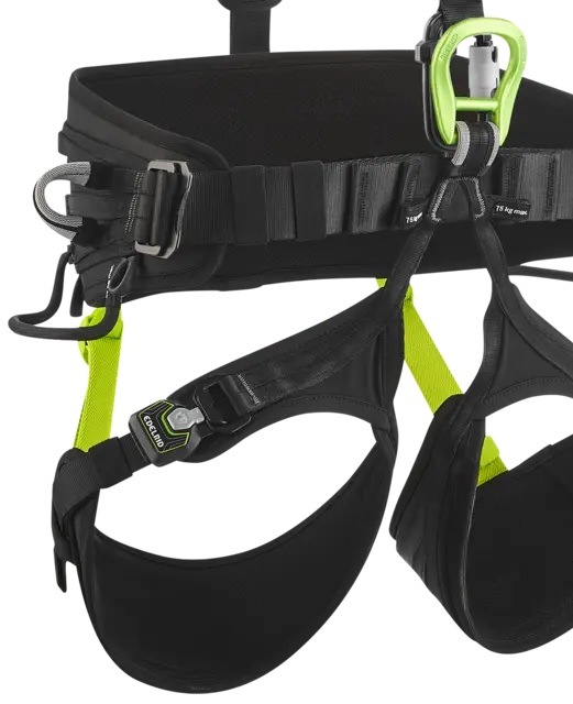 Edelrid クライミングハーネス 黒・緑,ベクターYサイズ1 【公式 Edelrid クライミングハーネス 黒・緑,ベクターYサイズ1 【公式