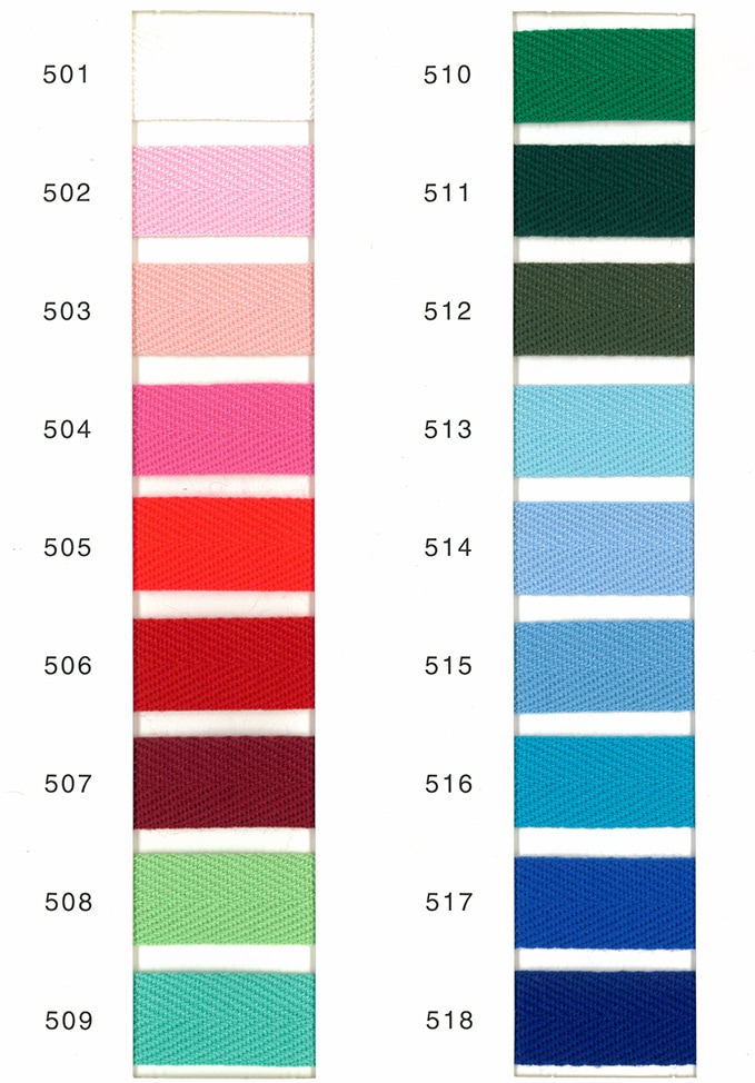 アクリル綾テープ 1×25×50 （カラー）