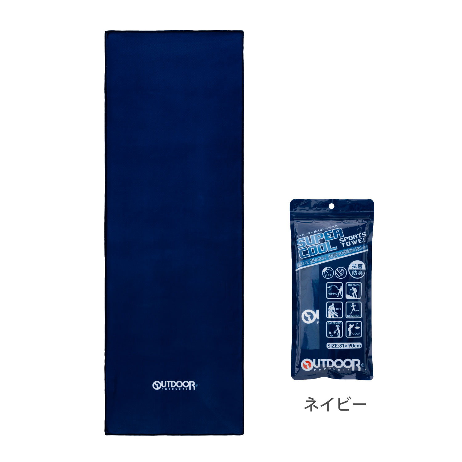 持つんだ熱い心 foil4枚セット OUTDOORスーパークールタオル｜振るクール｜接触冷感｜抗菌防臭 | 夏