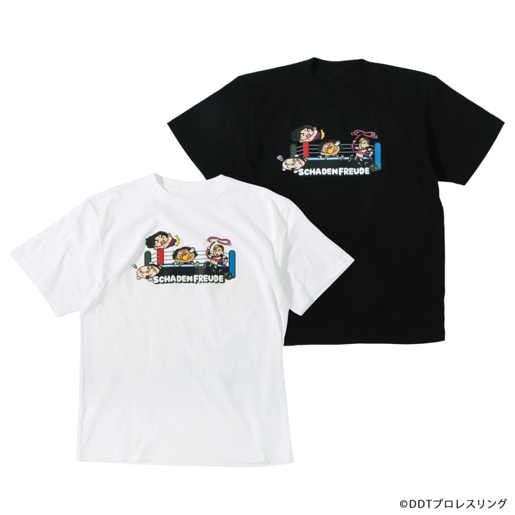 DDTプロレスリング×あにゃ Tシャツ SCHADENFREUDE International