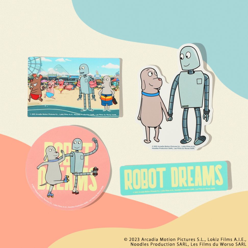 ロボット・ドリームズ アクキー4種+ステッカー 新品 映画「ロボット・ドリームズ」 ステッカーセット | 特集から探す