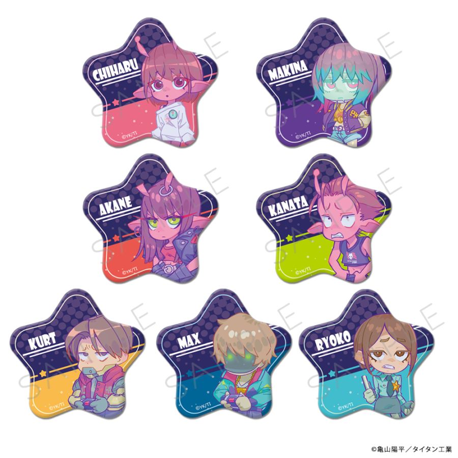銀河特急ミルキーサブウェイ マックス 缶バッジ アクキー マグショット アニメ「銀河特急 ミルキー☆サブウェイ」 星型缶バッジ | 特集