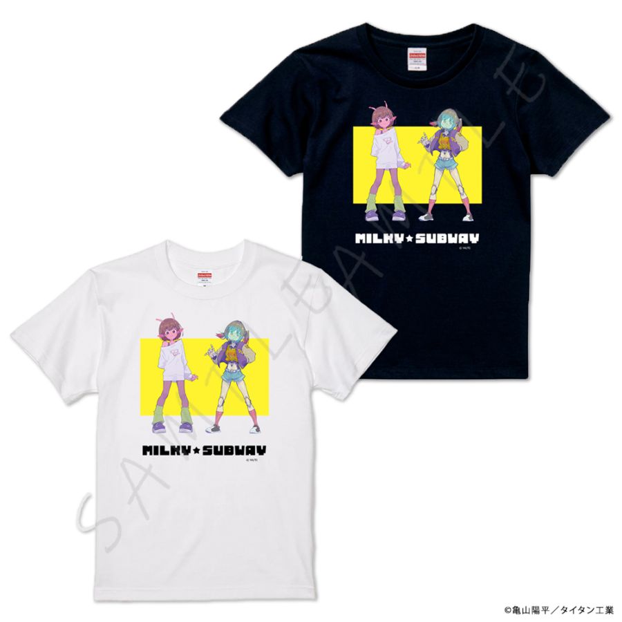 銀河特急 ミルキー☆サブウェイ　チハル　Tシャツ　L アニメ「銀河特急 ミルキー☆サブウェイ」 TシャツA（チハル