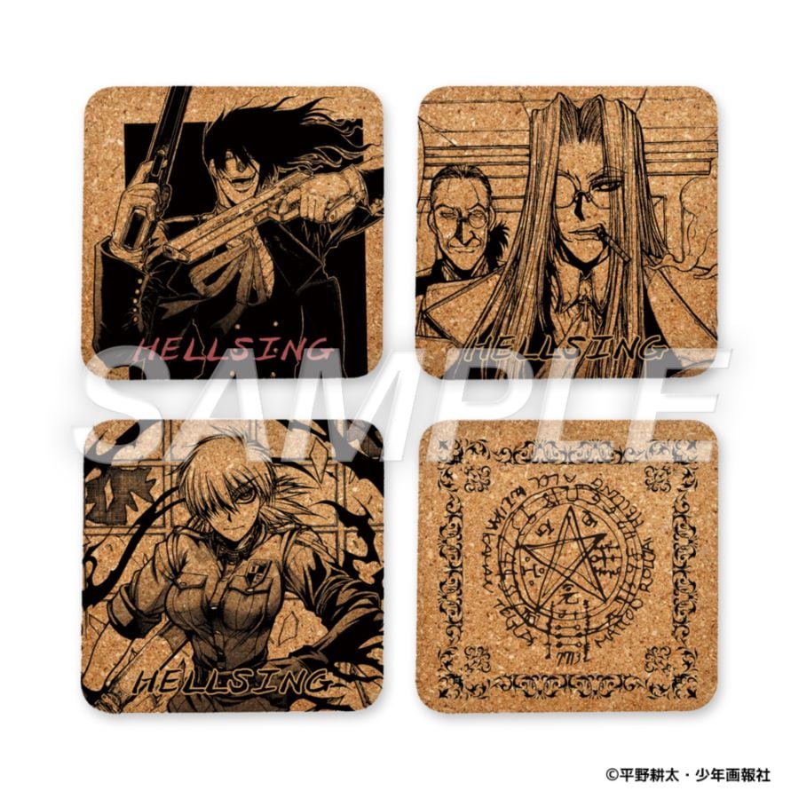 平野耕太☆大博覧會 HELLSING コルクコースター4枚セット | 特集から