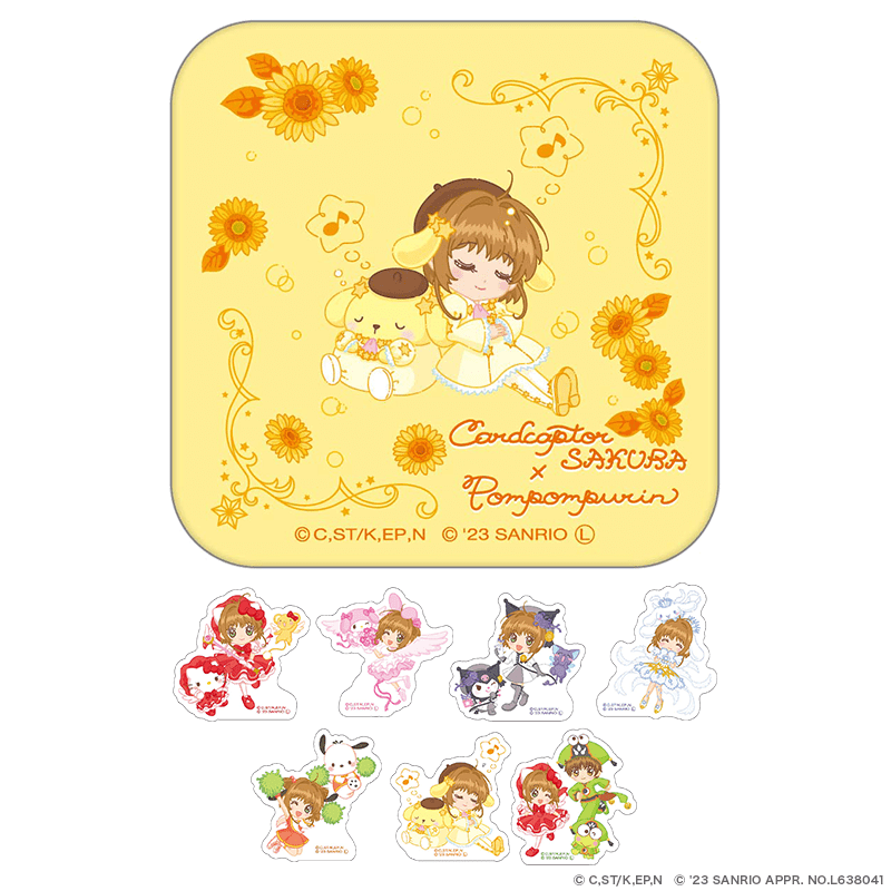 カードキャプターさくら×サンリオキャラクターズ ハート缶バッジ