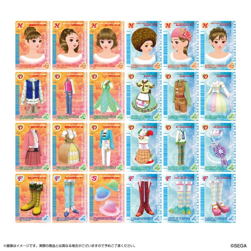オシャレ魔女 ラブ and ベリー カード一覧表ミニクリアファイル