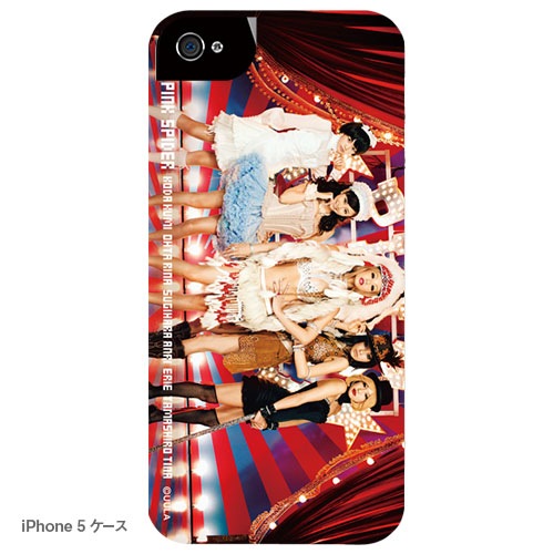 ピンク スパイダー iPhoneケース A 5人娘（写真プリントタイプ）【販売 