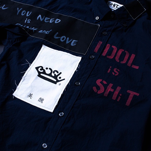 Amazon.co.jp: BiSH WACK×Deadman ANARCHY SHiRTS シャツ M