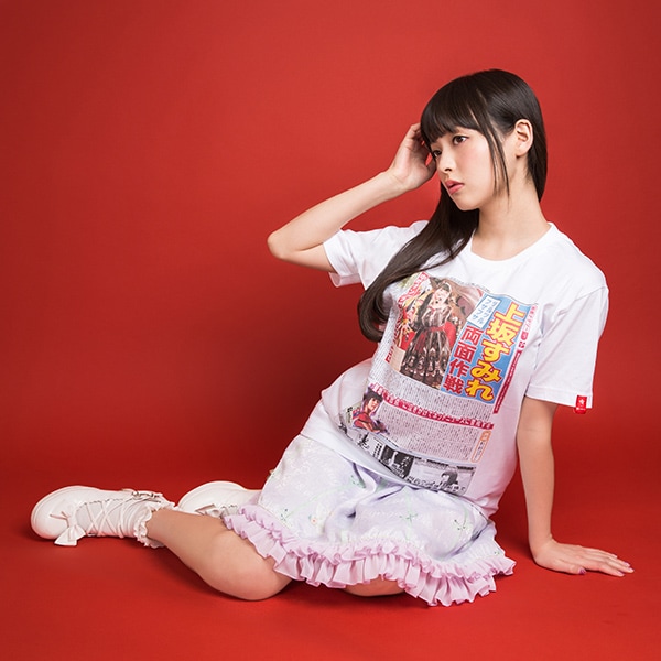 上坂すみれ Tシャツ 上坂すみれ × Kamin「CUTE」/ WHITE | GAIN TOKYO
