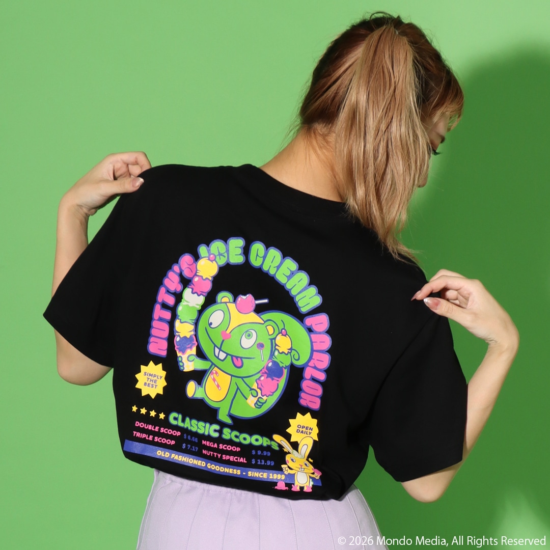 ハッピーツリーフレンズ NUTTY'S ICE CREAM PARLOR Tシャツ | 特集から