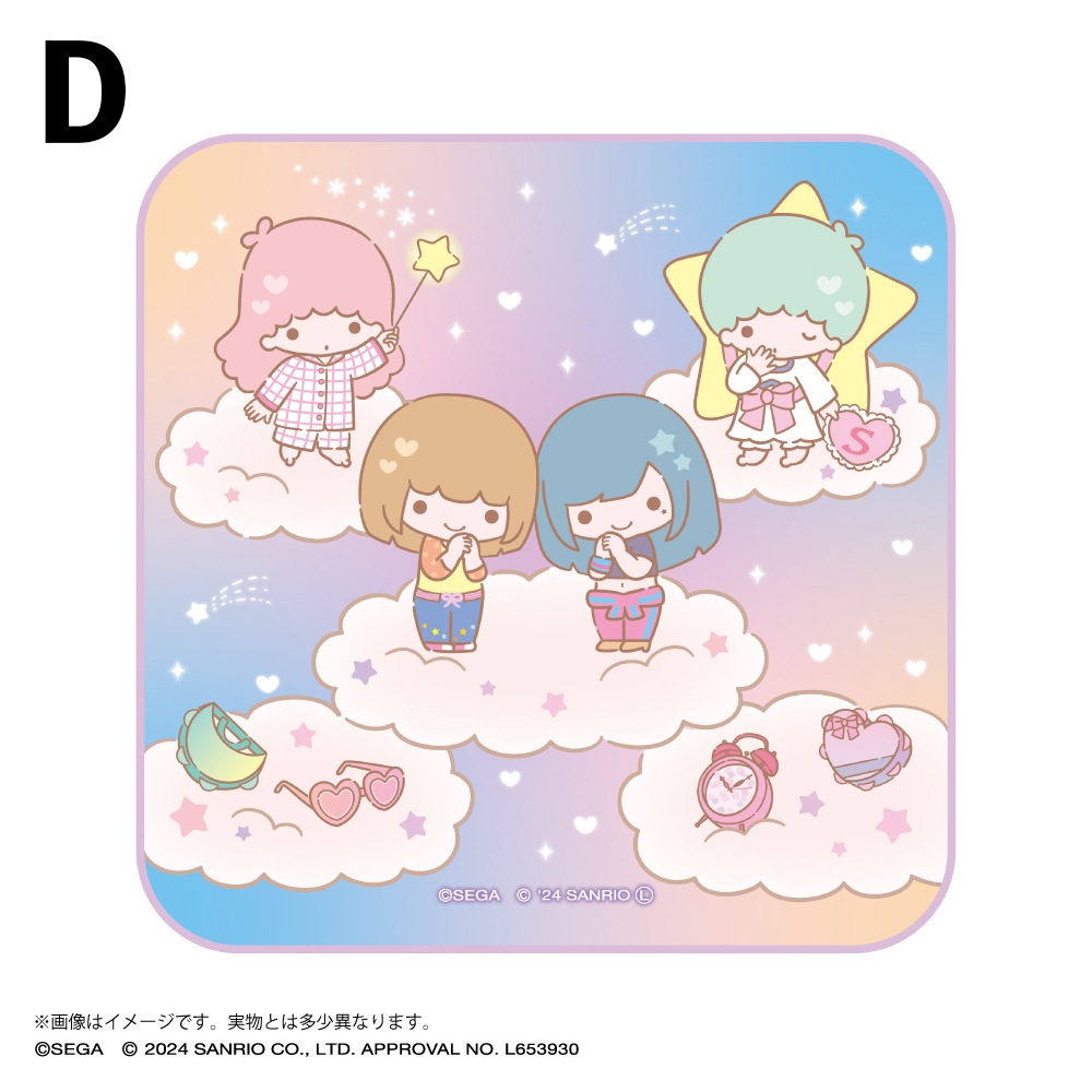 オシャレ魔女 ラブ and ベリー×サンリオキャラクターズ ミニタオル