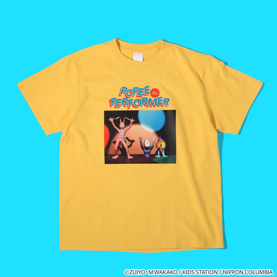 ポピーザぱフォーマー ケダモノお面Tシャツ（黒・サイズL