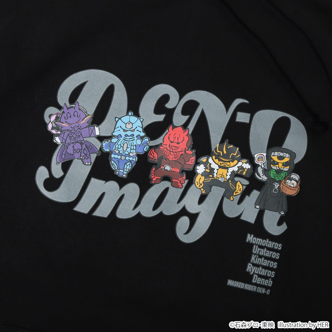 新品未使用未開封　仮面ライダー電王　イマジンズ　キャラクターパーカー　男性用L 未使用・タグ付 仮面ライダー電王 ジップアップ パーカー 超電