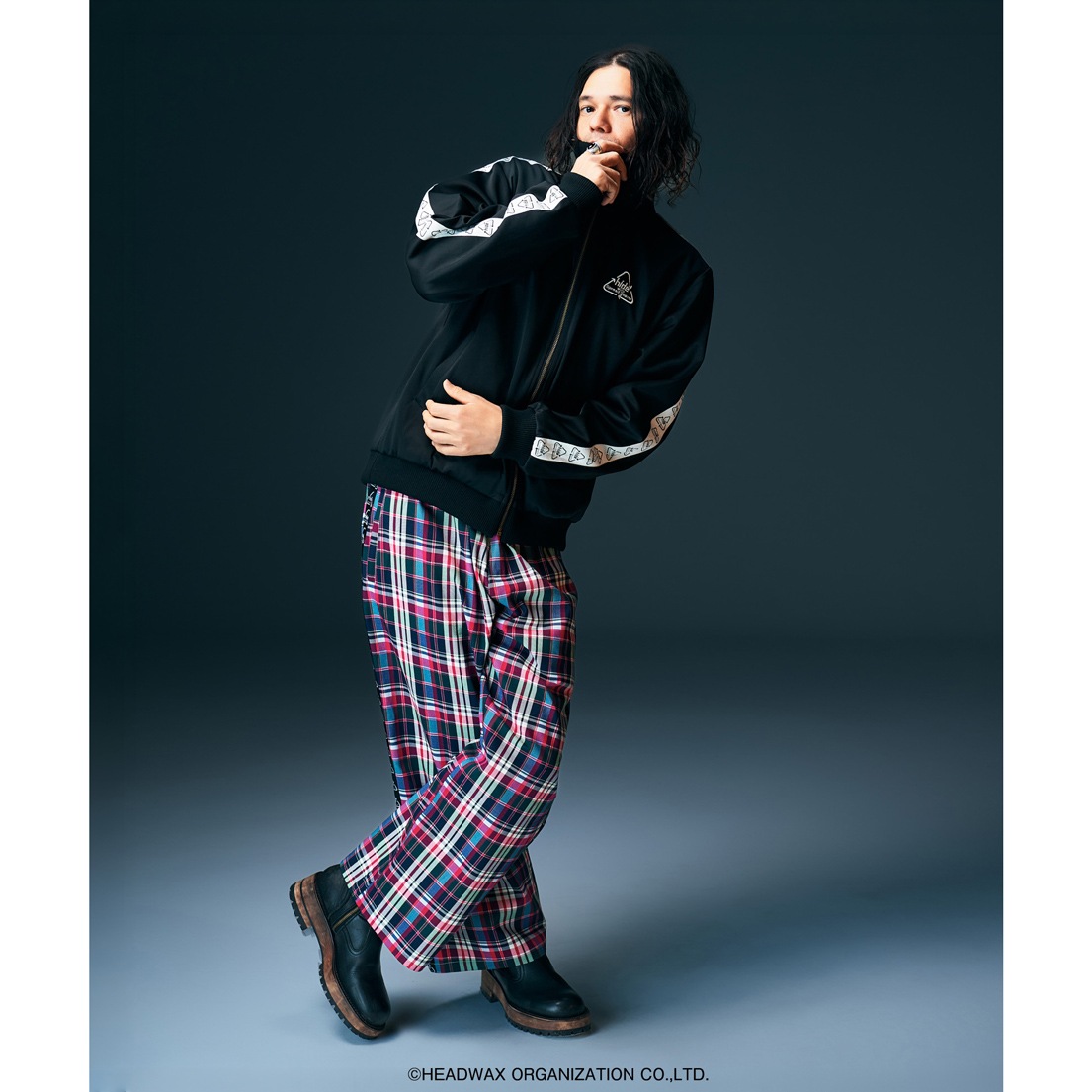 hide �� glamb hide Check Track Jacket