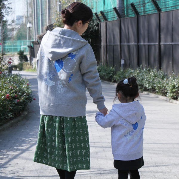 コドモ発射プロジェクト ジップアップパーカー（アダルトサイズ