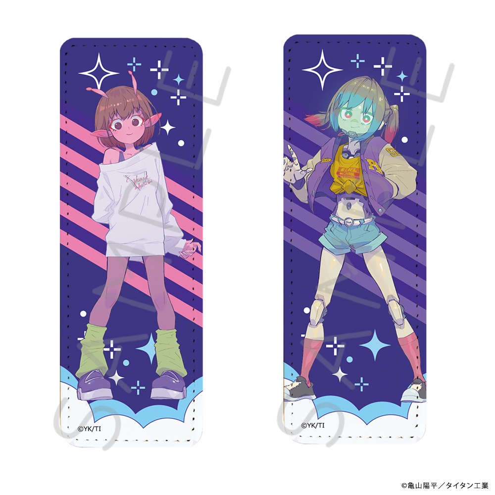 アニメ「銀河特急 ミルキー☆サブウェイ」 レザーバッジ（ロング