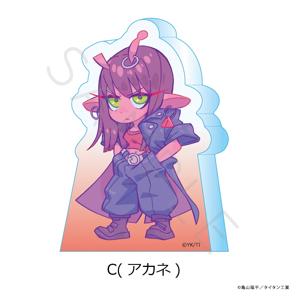 アニメ「銀河特急 ミルキー☆サブウェイ」 アクリルミニブロック