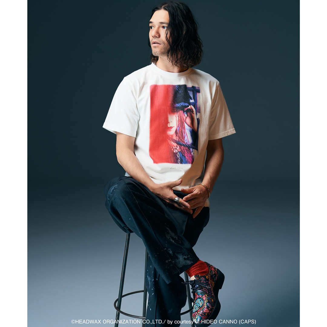 hide �� glamb hide Red Gradation T-Shirt