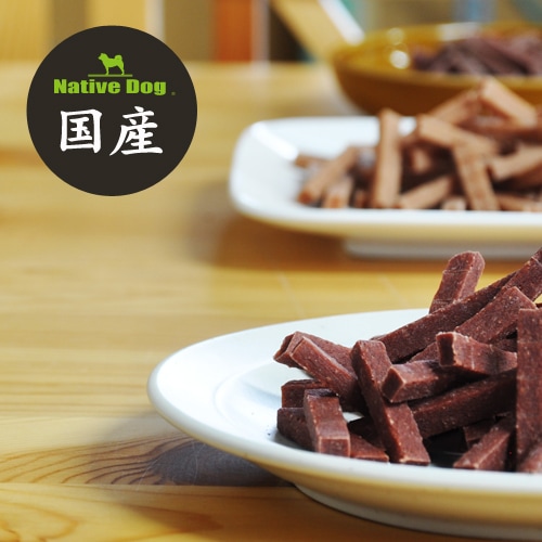 NativeDog 国産プレミアムジャーキー 120g<br>【贅沢マグロ・贅沢馬肉
