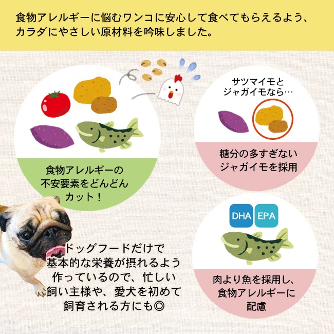 ネイティブドッグ　プレミアムフィッシュ　低アレルゲン ネイティブドッグ プレミアムフィッシュ 低アレルゲン 18kg（3kg