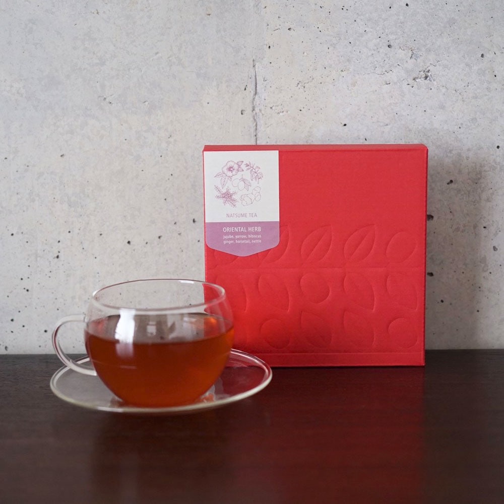 なつめのお茶 「オリエンタルハーブ」10個入り・(なつめ、乾燥生姜、ハイビスカス、ヤロウ、スギナ、ネトル)香料不使用 無添加 ノンカフェイン