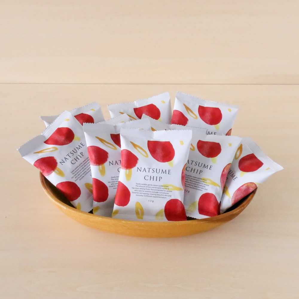 なつめチップ (12gサイズ×10袋)　ノンフライ（フリーズドライ加工）・保存料無添加・韓国産